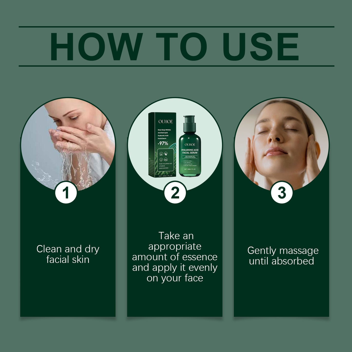 OUHOE Hyaluronic Acid Facial Serum