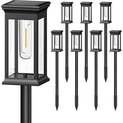 6pc Pathway Solar Powered Stake Lights