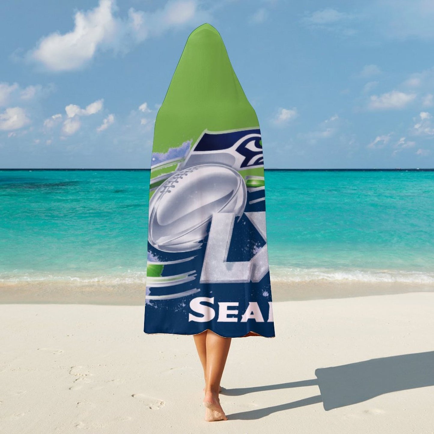 Superbowl LX - Seattle Seahawks Hooded Blanket
