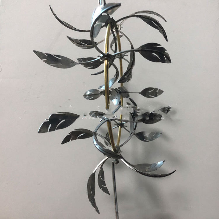 Leaf Metal Windmill