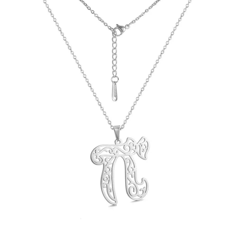 Hebrew Letter Hai Chai Pendant Necklace - Shop Jobie