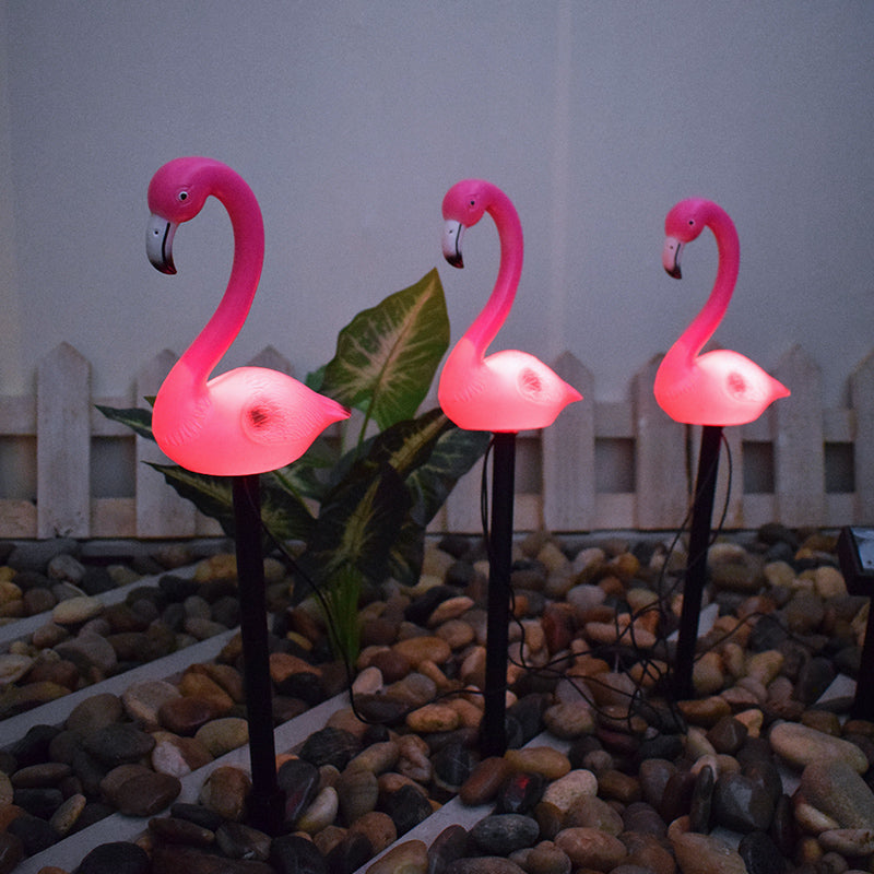 New LED Solar Landscape Flamingo Lights