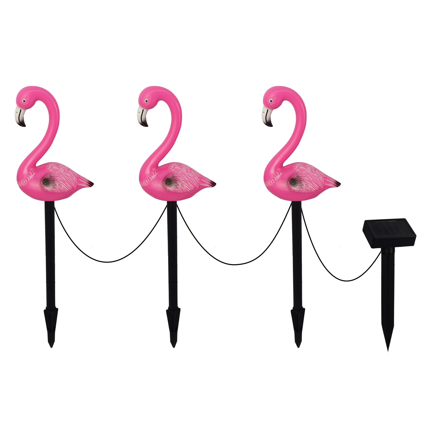 New LED Solar Landscape Flamingo Lights