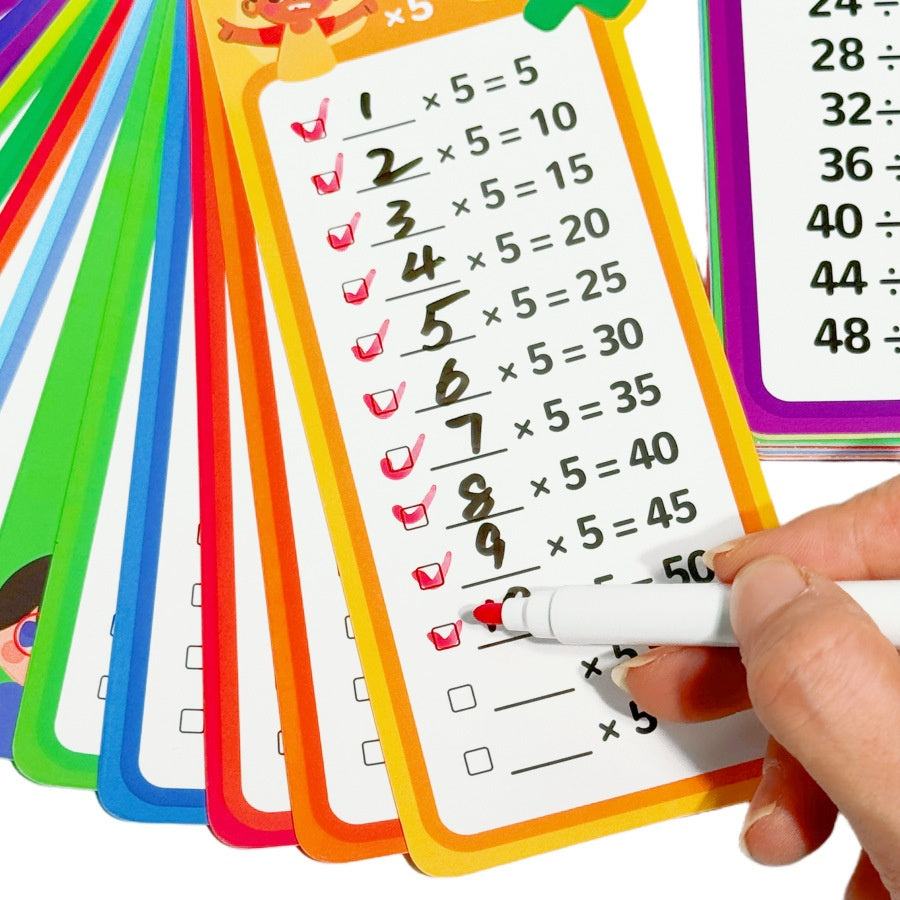 Multiplication Flash Cards - Learning Tools  -  Min 2