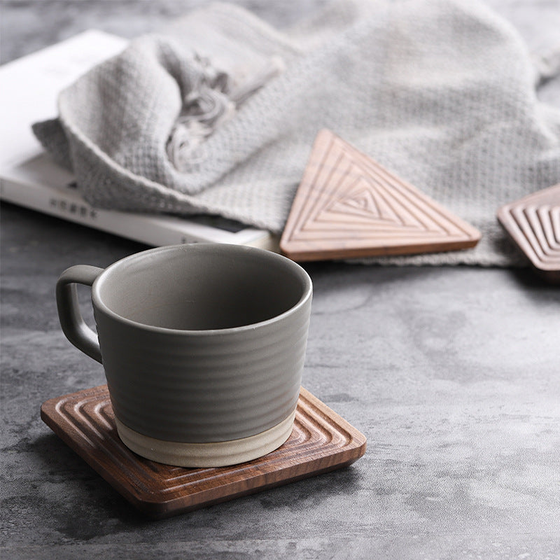 Black Walnut Solid Wood Tea Coaster