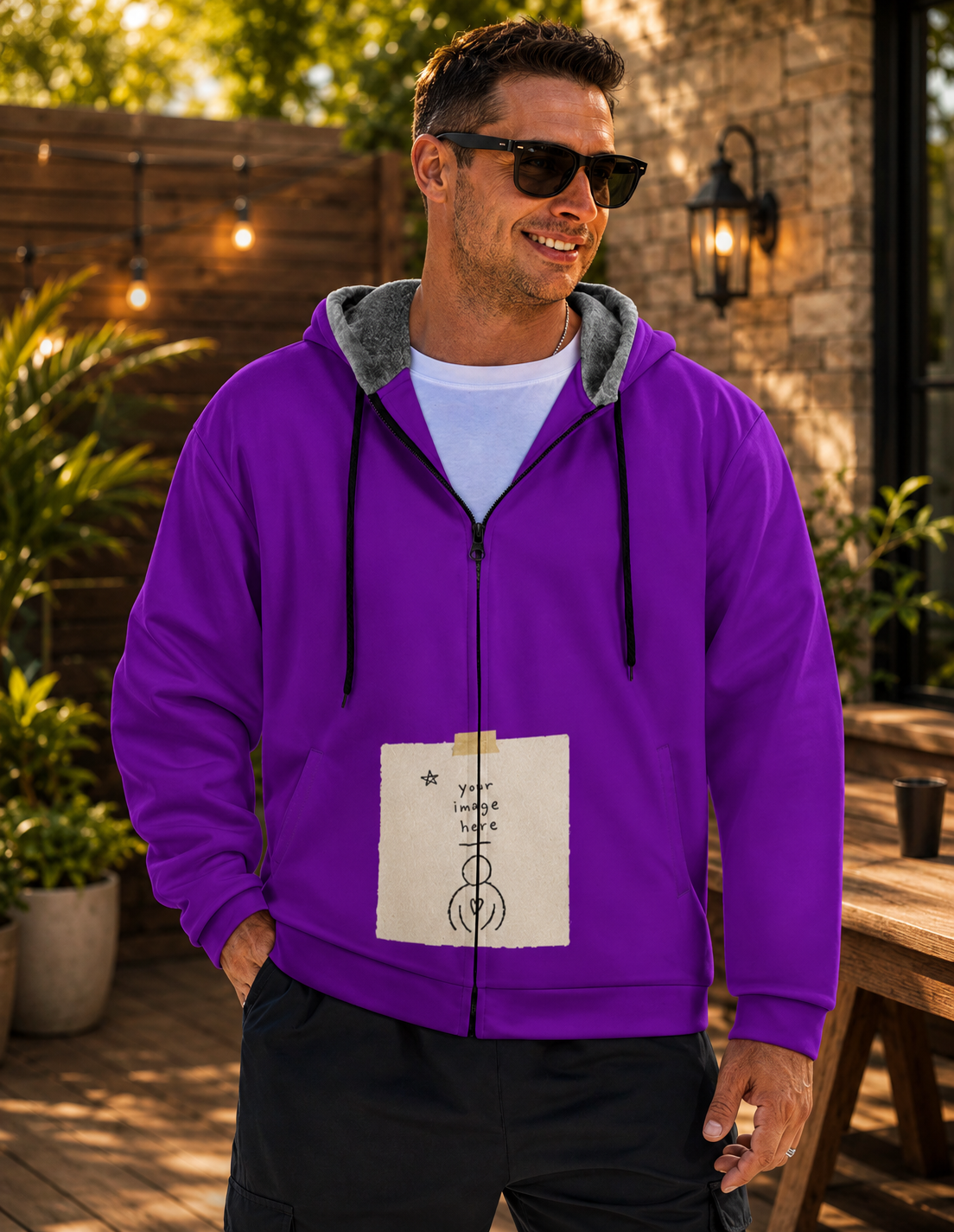 Double Layer Fleece Zippered Hoodies