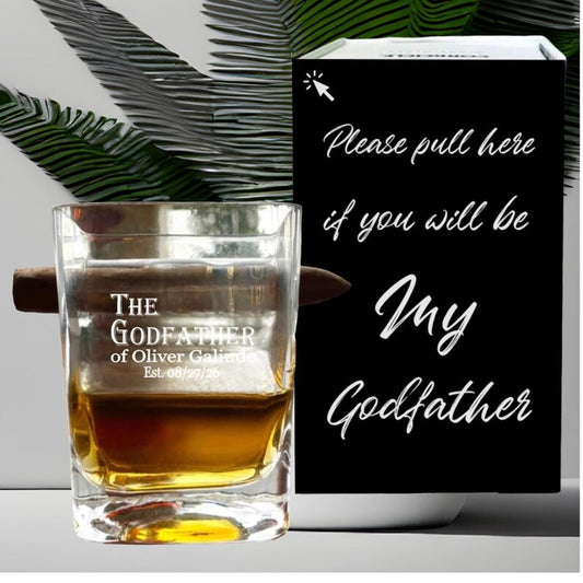 Godfather Cigar Whiskey Glass