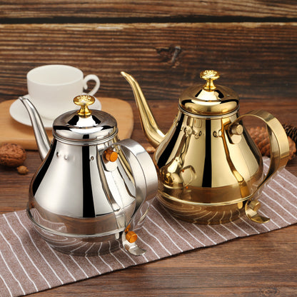 Stainless Steel Tea Pot with Tea Strainer