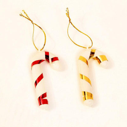 6 Pcs Christmas Candy Cane Ornaments