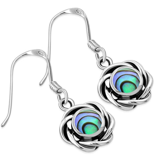 Sterling Silver Abalone Shell Earrings - Shop Jobie