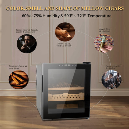 50L Cigar Humidor with 3-IN-1 Control