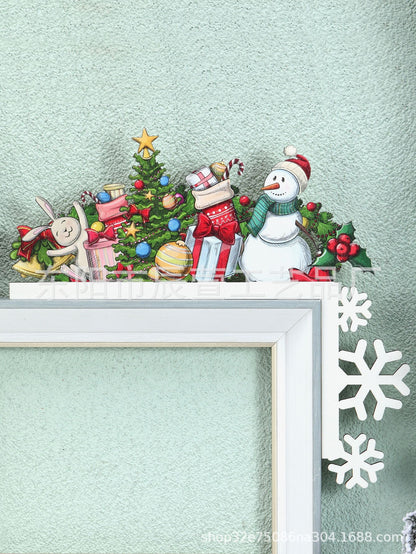 Christmas Corner Door Frame Decoration