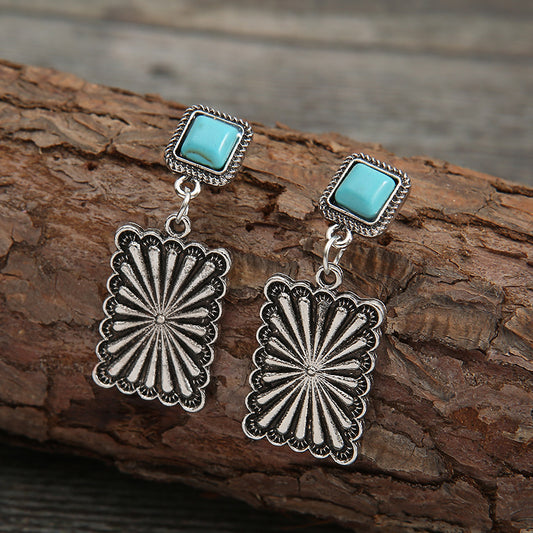 Retro Turquoise Earrings