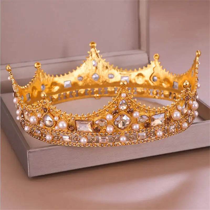 Wedding - Vintage Baroque Tiara Crown - Shop Jobie