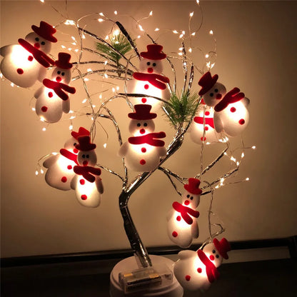 Snowman Christmas Tree Lights