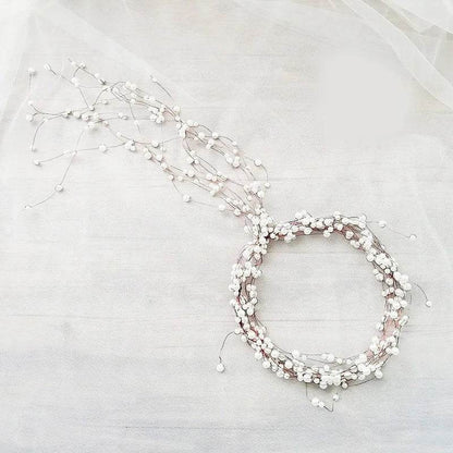 Wedding - Crystal Pearl Long Tiaras - Shop Jobie