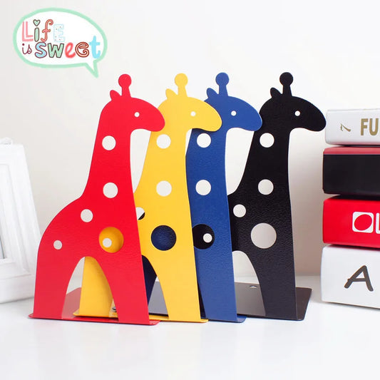 Bookends -  2 Pcs/Set Cute Giraffe and Elephant