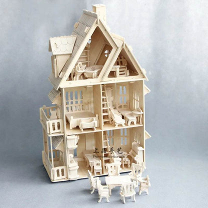 Wooden Dollhouse Miniature Furniture DIY - Shop Jobie