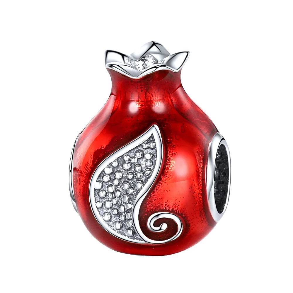 925S Jewish Scroll Bead With Cubic Zirconia Charm - Shop Jobie
