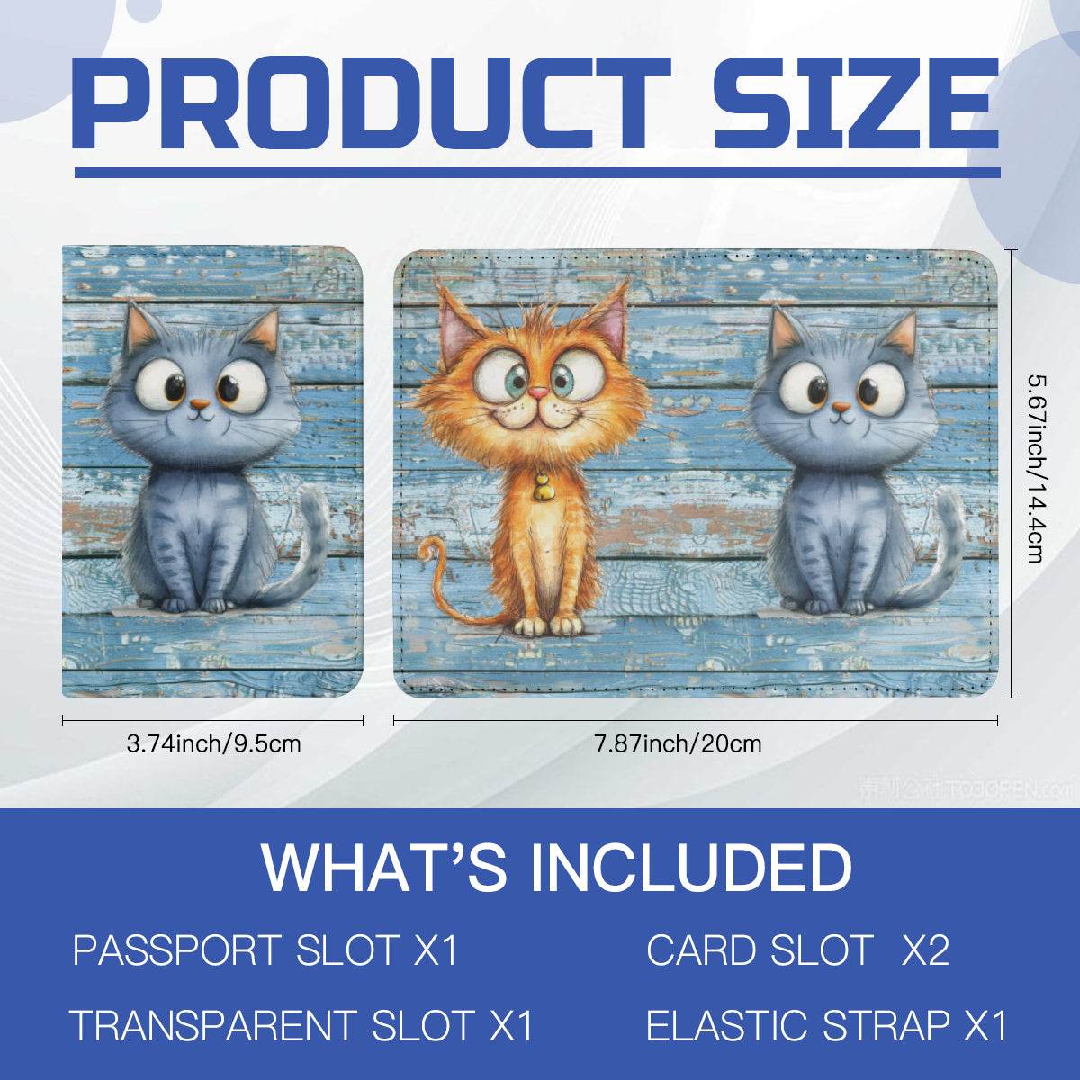 Passport Covers - Playful Big-Eyed Cat - Shop Jobie