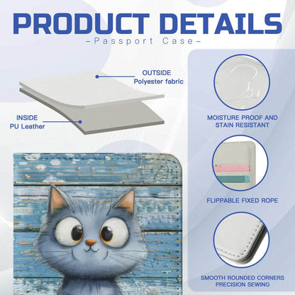 Passport Covers - Playful Big-Eyed Cat - Shop Jobie