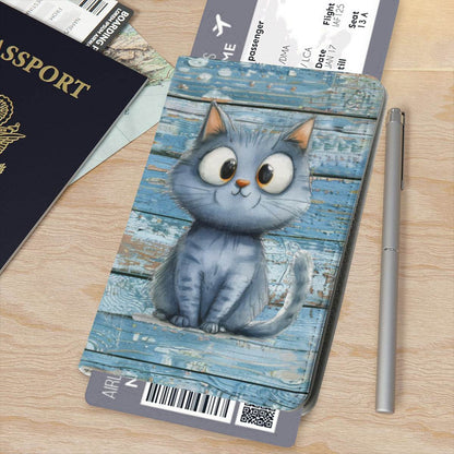 Passport Covers - Playful Big-Eyed Cat - Shop Jobie