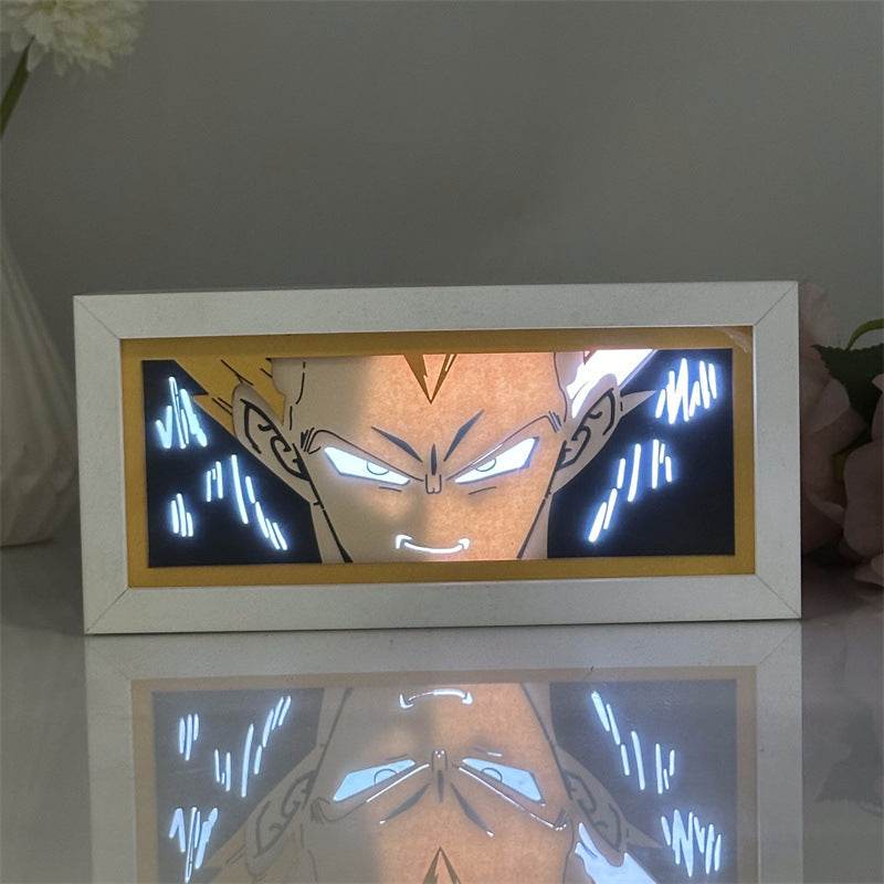 Dragon Ball Cartoon Paper Carving Frame & Night Light - Shop Jobie