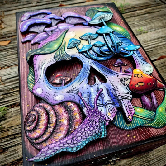 Skull and Nature Fantasy Shadow Box - Shop Jobie