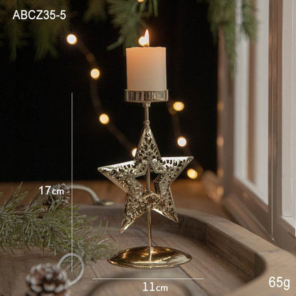Christmas Golden Timeless Candle Holders - Shop Jobie
