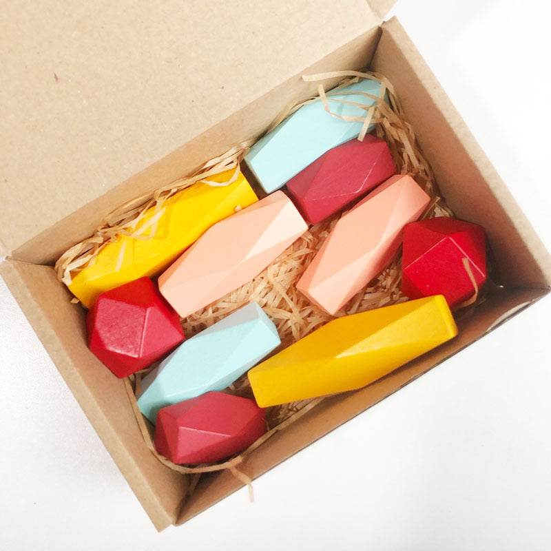 Montessori Principled Stacked Stone Wooden Blocks - Shop Jobie