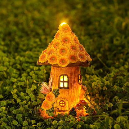 Sunflower Tree House Solar Lighted Garden Decor - Shop Jobie