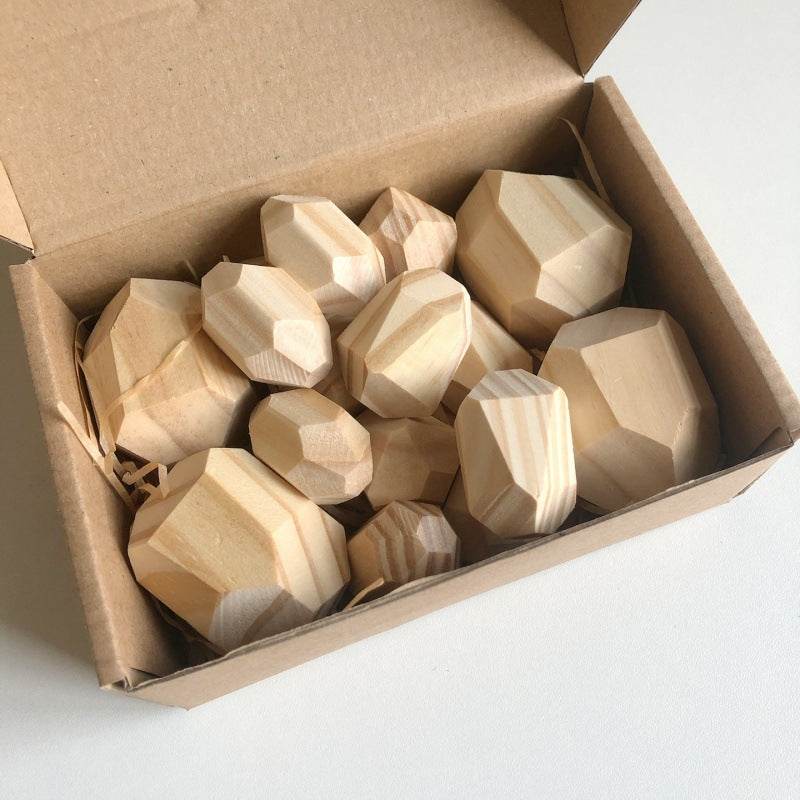 Montessori Principled Stacked Stone Wooden Blocks - Shop Jobie