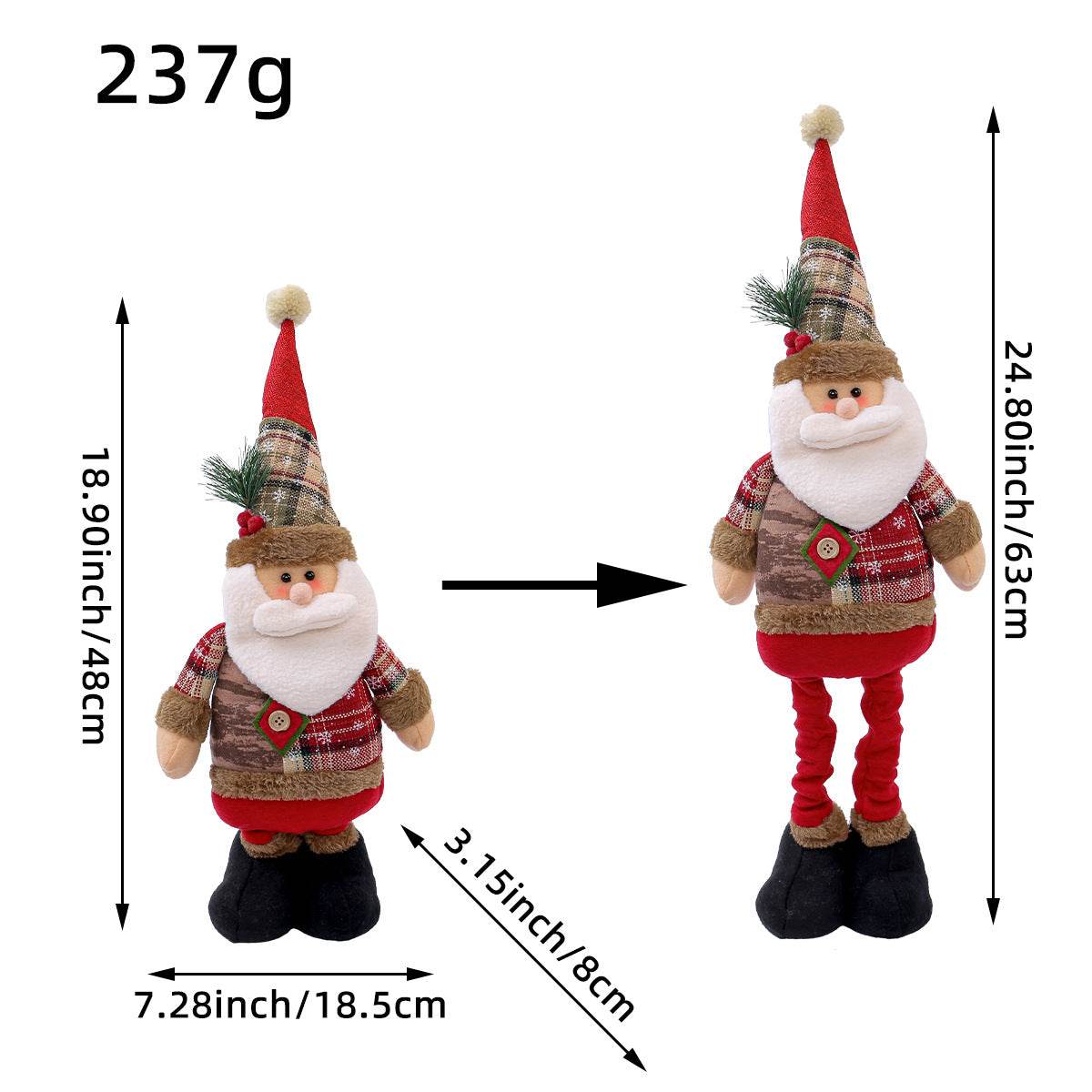 Festive Telescopic Holiday Dolls - Shop Jobie