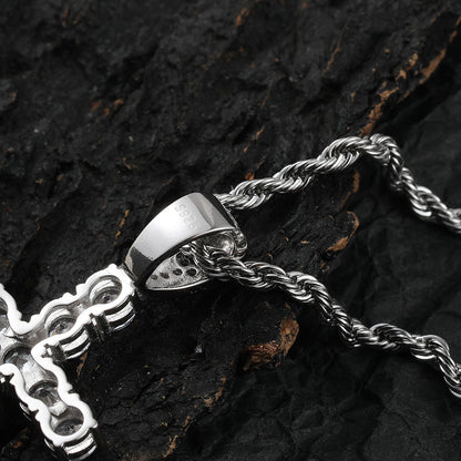 Silver Cross Pendant Necklace