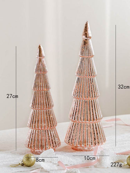 Lux Glass Christmas Tree Figurines - Shop Jobie
