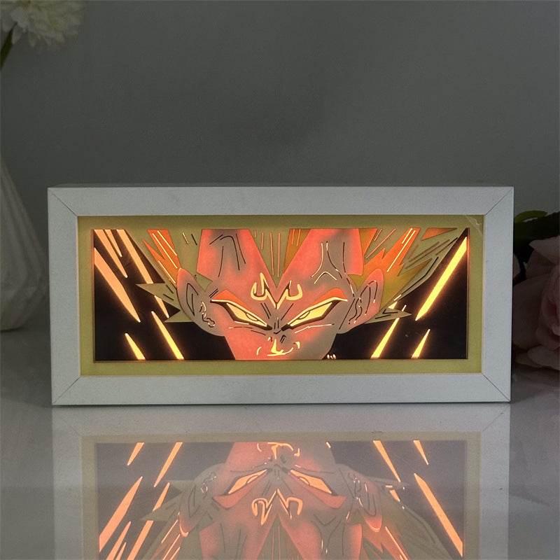 Dragon Ball Cartoon Paper Carving Frame & Night Light - Shop Jobie