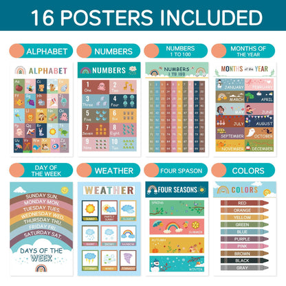 Early Education - Bohemian Style 16 Sheet Poster Sets - Shop Jobie