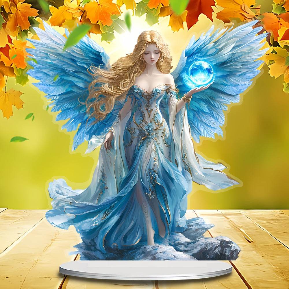 Blue Wing Guardian Angel Statue - Shop Jobie