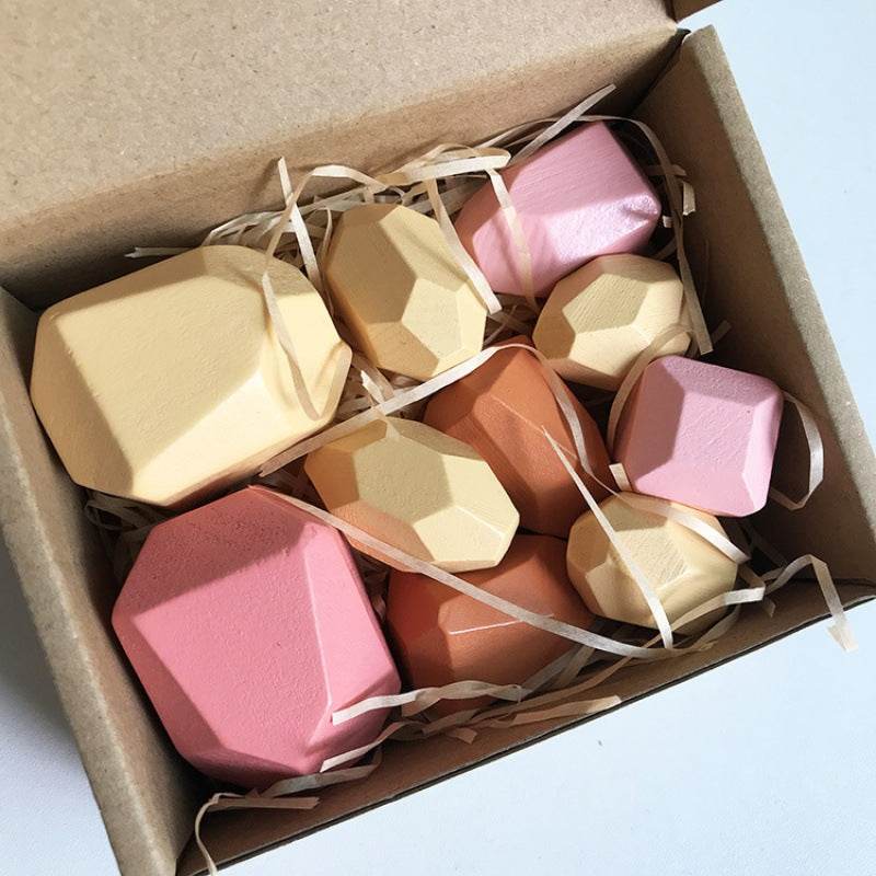 Montessori Principled Stacked Stone Wooden Blocks - Shop Jobie