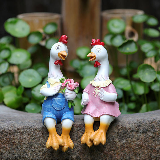 Outdoor Resin Chickens