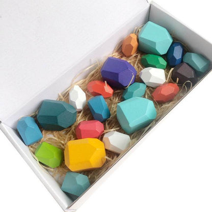 Montessori Principled Stacked Stone Wooden Blocks - Shop Jobie