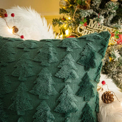 Winter Plush Pillow Covers - Snowflakes & Trees - Shop Jobie