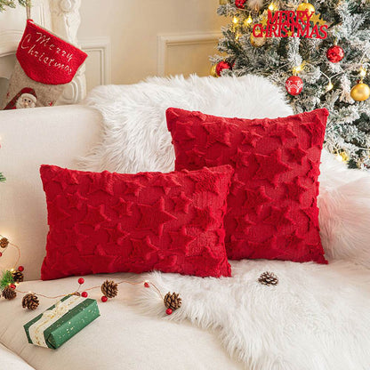 Winter Plush Pillow Covers - Snowflakes & Trees - Shop Jobie