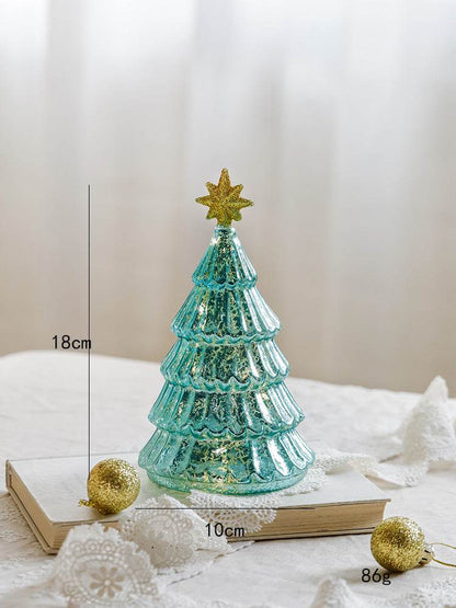 Lux Glass Christmas Tree Figurines - Shop Jobie