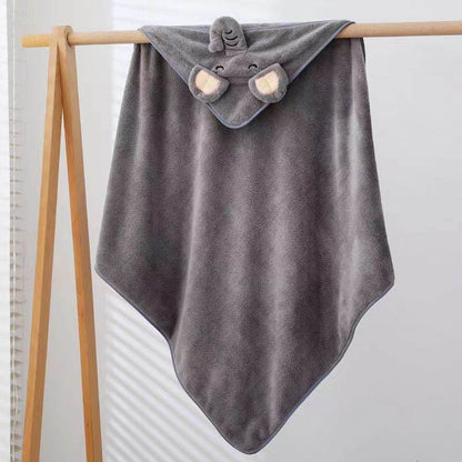 Comfy Cartoon Fleece Children's Cape Bath Towel - Shop Jobie