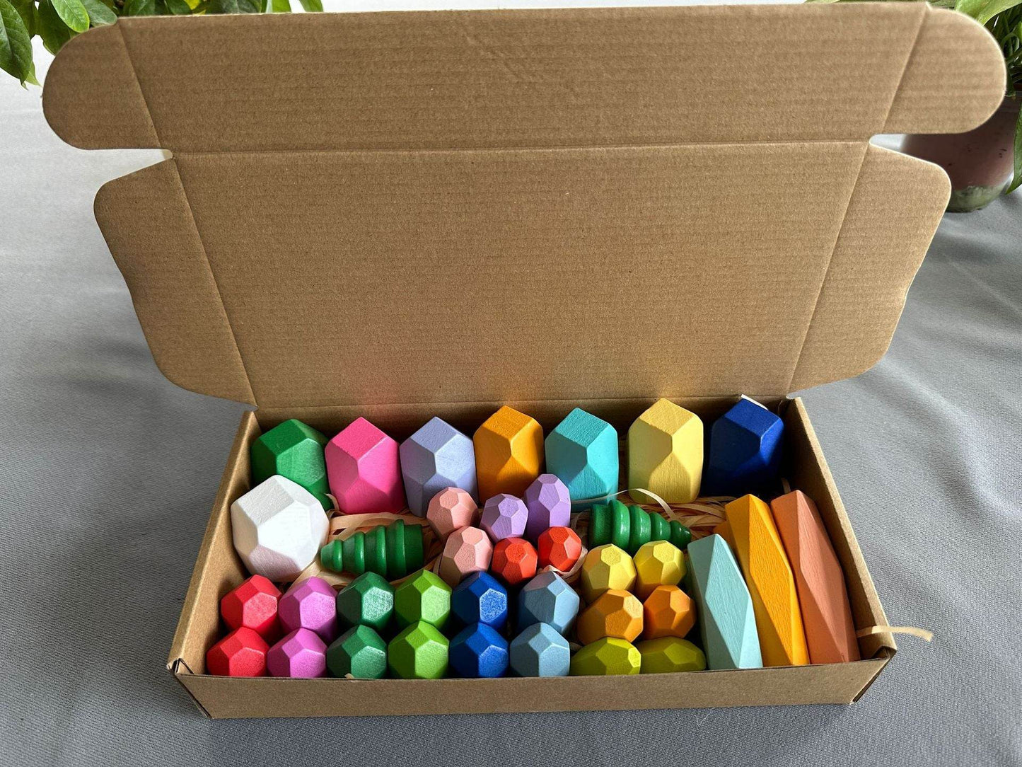 Montessori Principled Stacked Stone Wooden Blocks - Shop Jobie