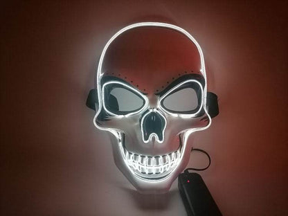 Halloween Skeleton Mask LED Glow - Shop Jobie