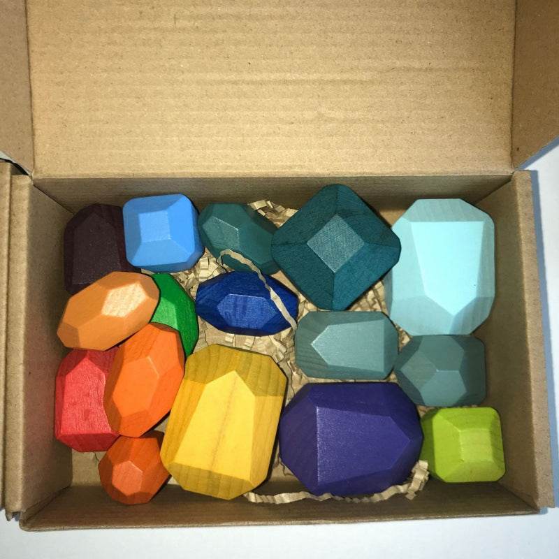 Montessori Principled Stacked Stone Wooden Blocks - Shop Jobie