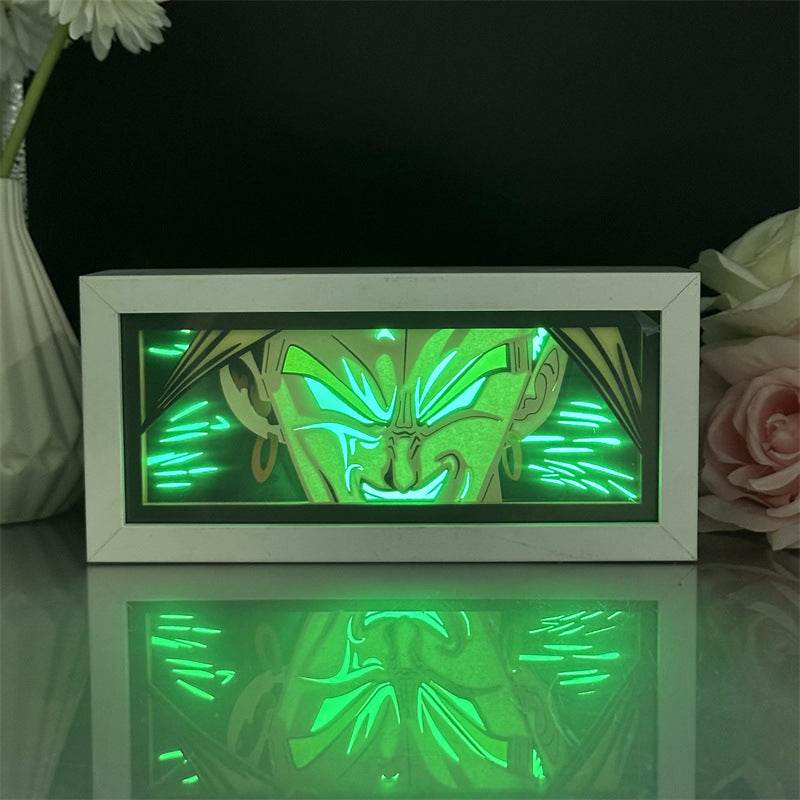 Dragon Ball Cartoon Paper Carving Frame & Night Light - Shop Jobie