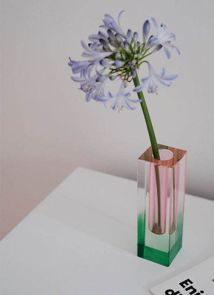 Minimalist Acrylic Column Square Vase - Shop Jobie